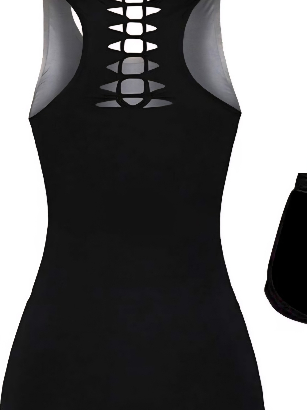 Black Halloween Pumpkin Print Tank Top - Festive Sleeveless Tee - Picture 3 of 7
